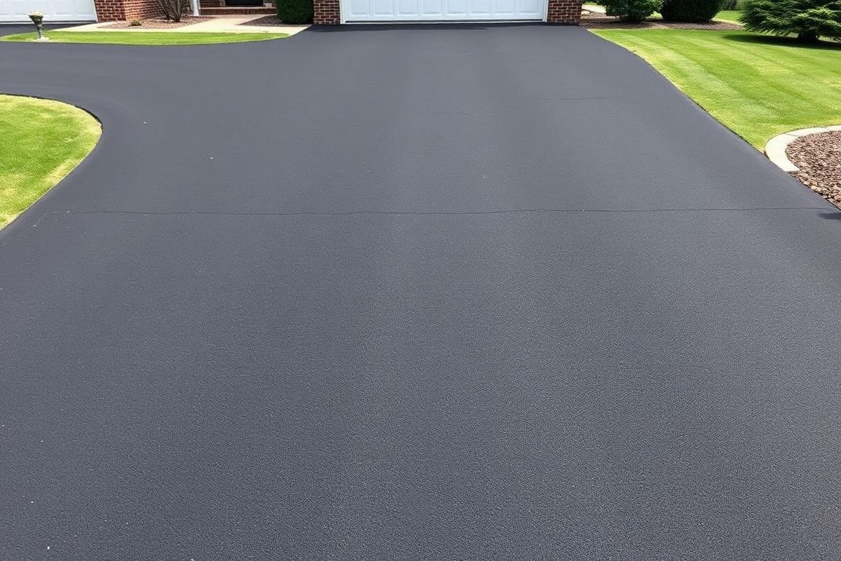 Après les travaux d'asphalte